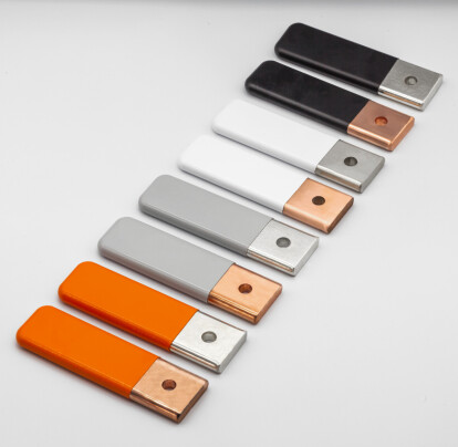 finished metal parts after electroplating process